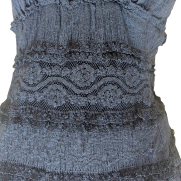 LE CHATEAU Brown Crochet Maxi Hippy Boho Dress XS NEW NWT - Picture 5 of 8